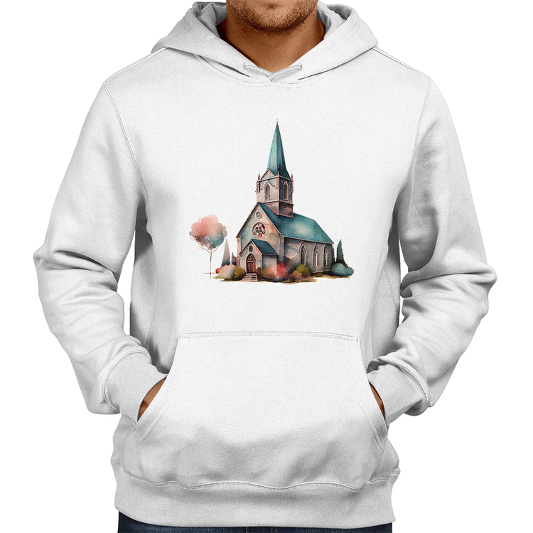 Moletom Igreja Arte - Branco