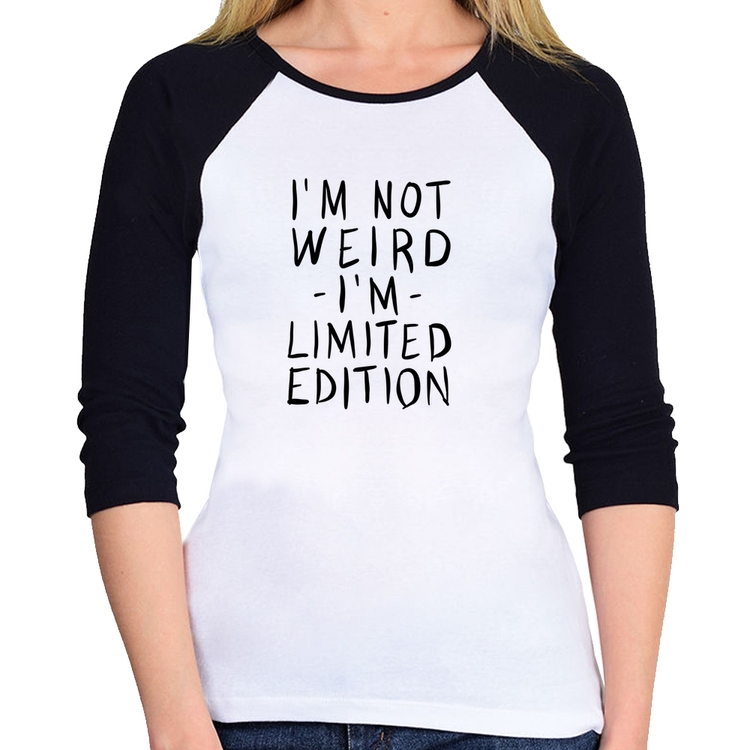 Baby Look Raglan Im not weird Im limited edition Manga 3/4