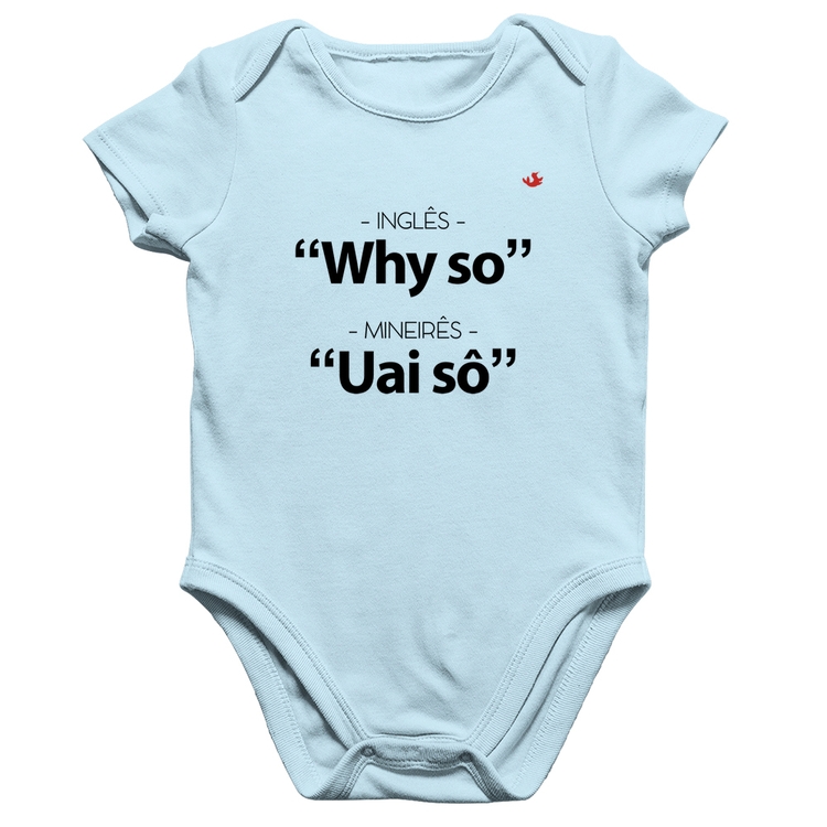 Body Bebê Algodão Inglês x Mineirês - Azul Bebê
