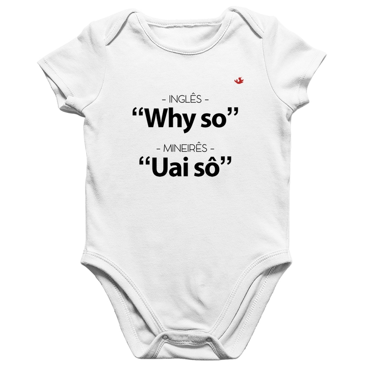 Body Bebê Algodão Inglês x Mineirês - Branco
