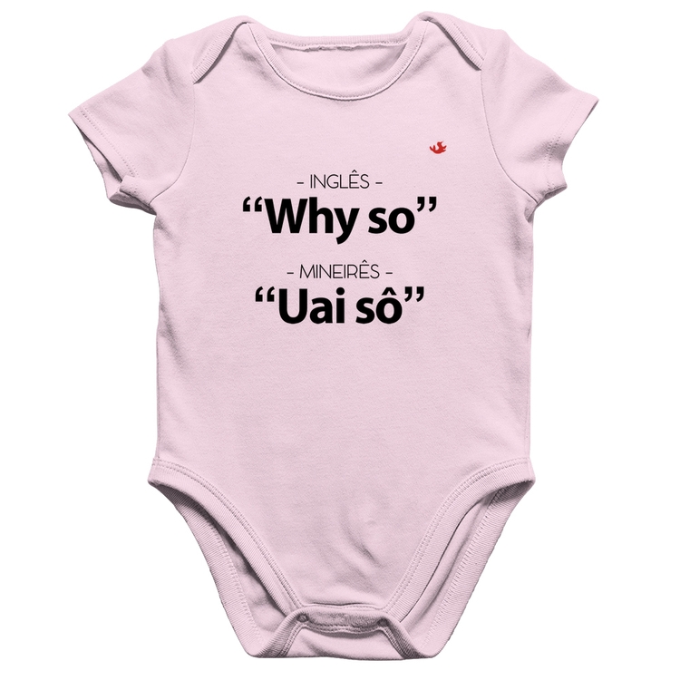 Body Bebê Algodão Inglês x Mineirês - Rosa Bebê
