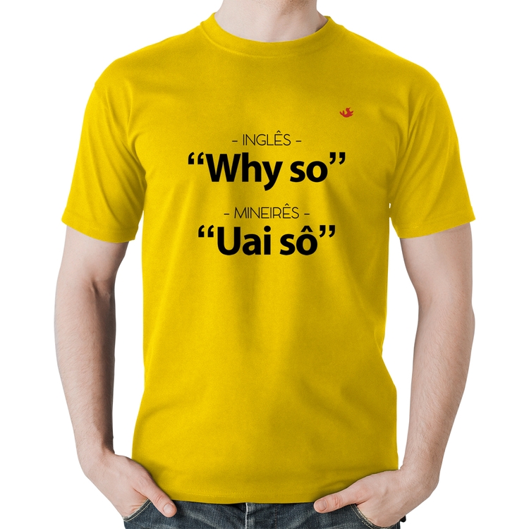 Camiseta Algodão Inglês x Mineirês - Amarela