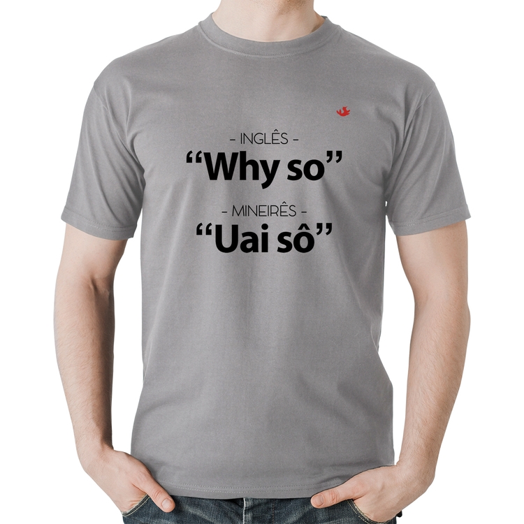 Camiseta Algodão Inglês x Mineirês - Cinza
