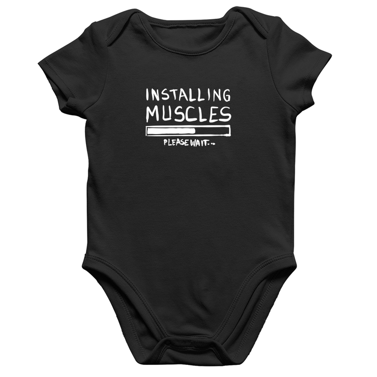 Body Bebê Algodão Installing Muscles