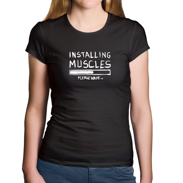 Baby Look Algodão Installing Muscles