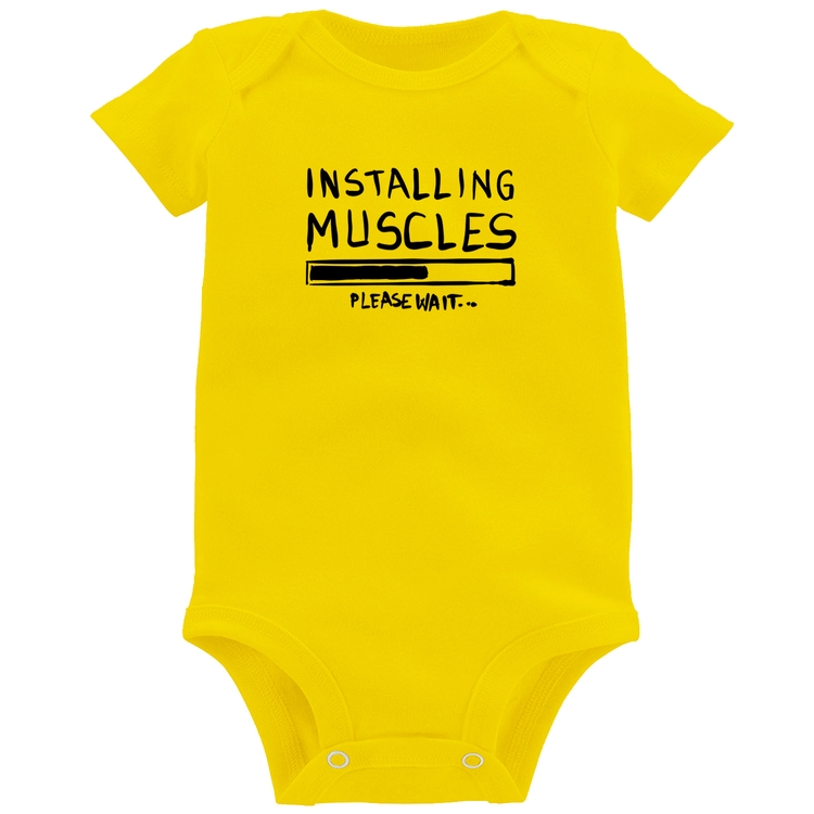 Body Bebê Installing Muscles - Amarelo
