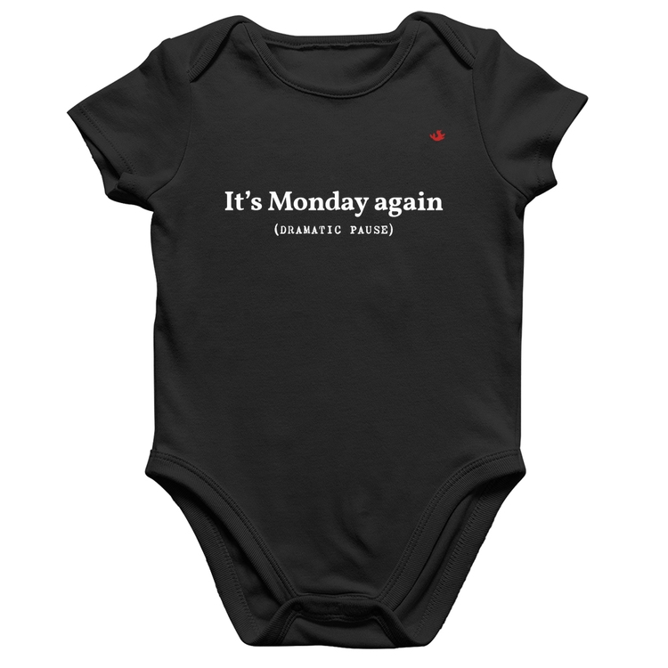 Body Bebê Algodão It's Monday again