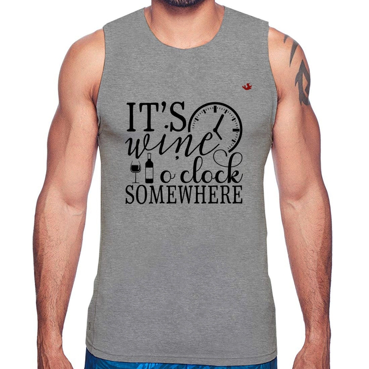 Regata It's wine o'clock somewhere - Cinza