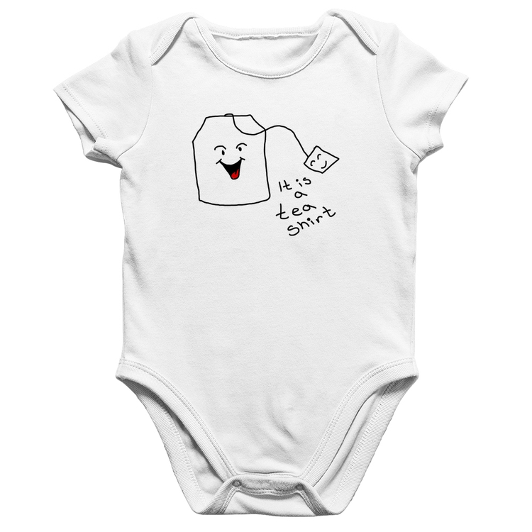 Body Bebê Algodão Its A Tea Shirt - Branco