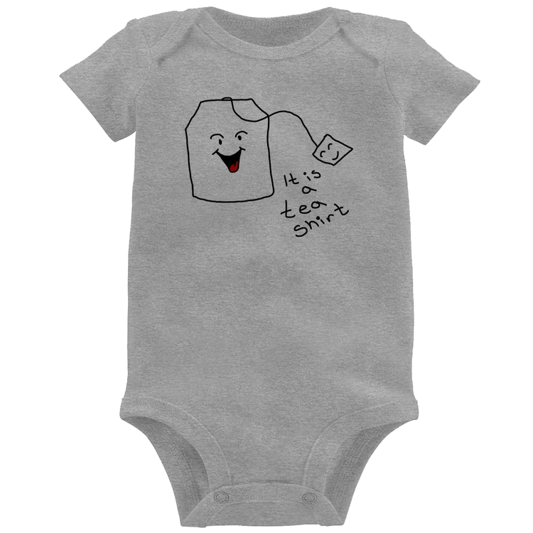 Body Bebê Its A Tea Shirt - Cinza