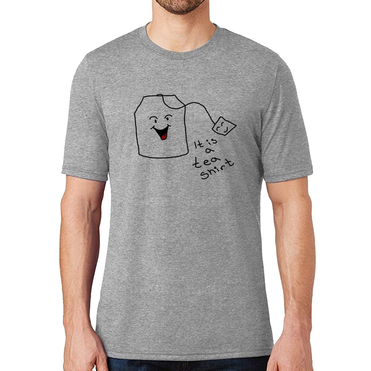Camiseta Its A Tea Shirt - Cinza