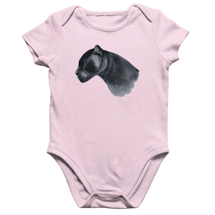 Body Bebê Algodão Jaguar - Rosa Bebê