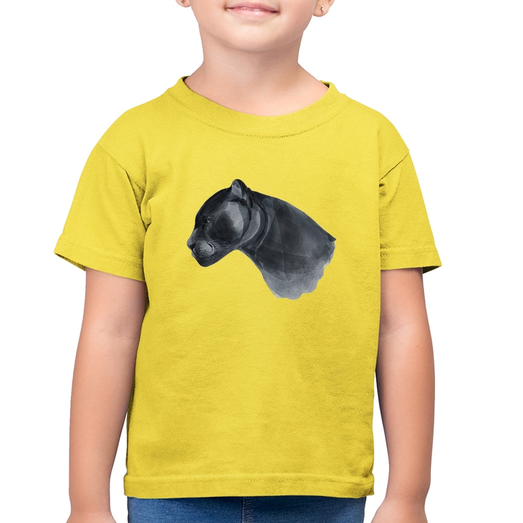 Camiseta Algodão Infantil Jaguar - Amarelo Canário