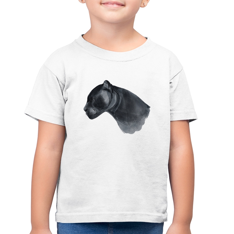 Camiseta Algodão Infantil Jaguar - Branca