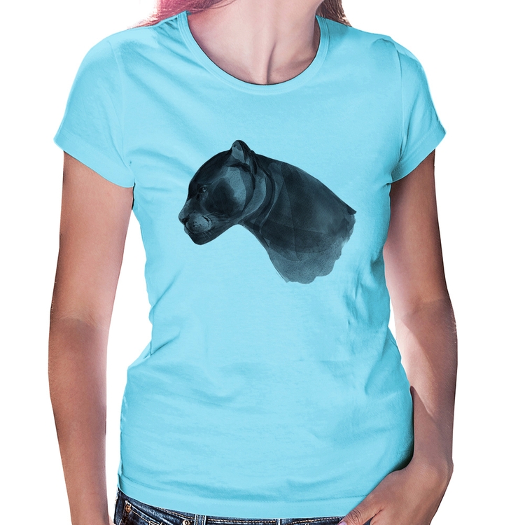 Baby Look Jaguar - Azul Bebê