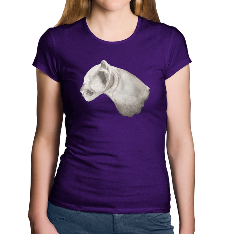 Baby Look Algodão Jaguar - Roxa