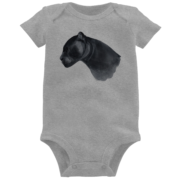 Body Bebê Jaguar - Cinza