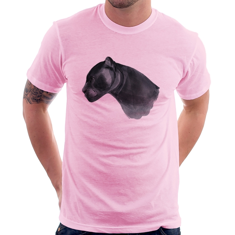 Camiseta Jaguar - Rosa Bebê