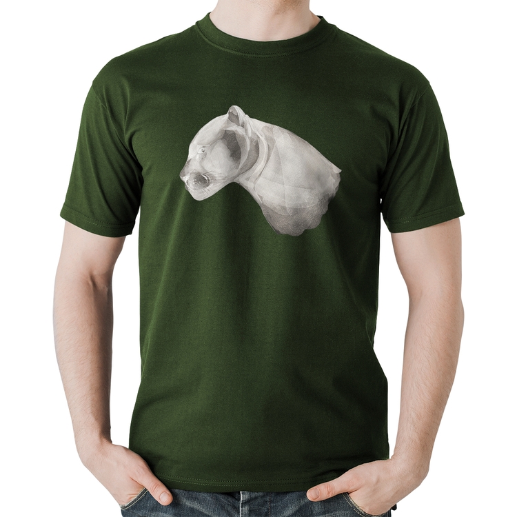 Camiseta Algodão Jaguar - Musgo
