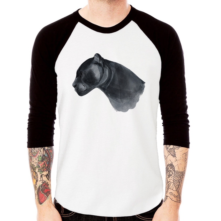 Camiseta Raglan Jaguar Manga 3/4