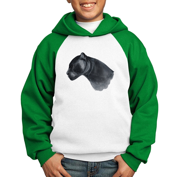 Moletom Infantil Jaguar - Branco/Verde