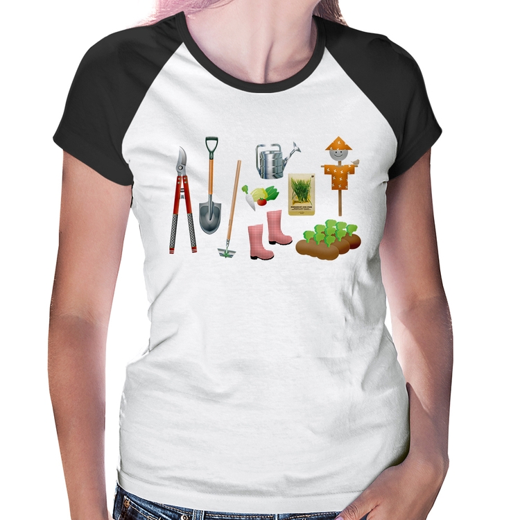 Baby Look Raglan Jardinagem Paisagista