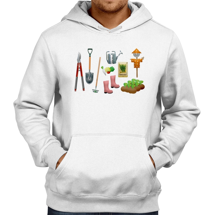 Moletom Jardinagem Paisagista - Branco