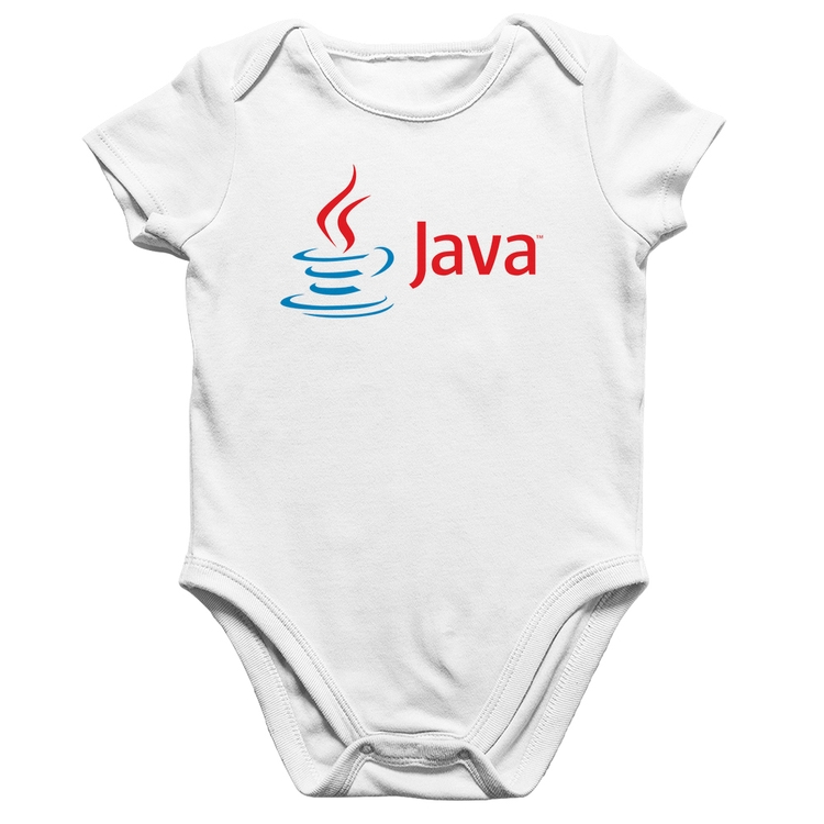 Body Bebê Algodão Java - Branco