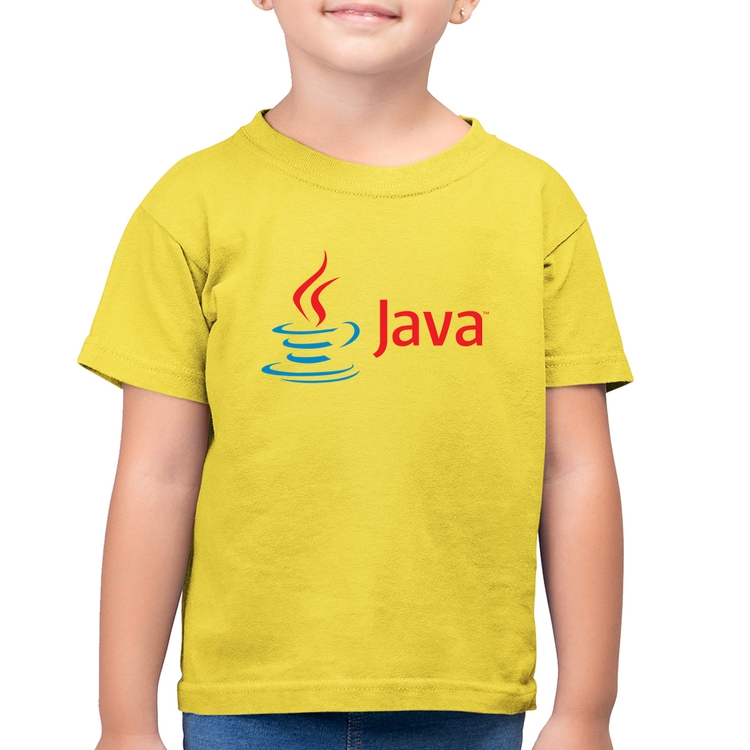 Camiseta Algodão Infantil Java - Amarelo Canário