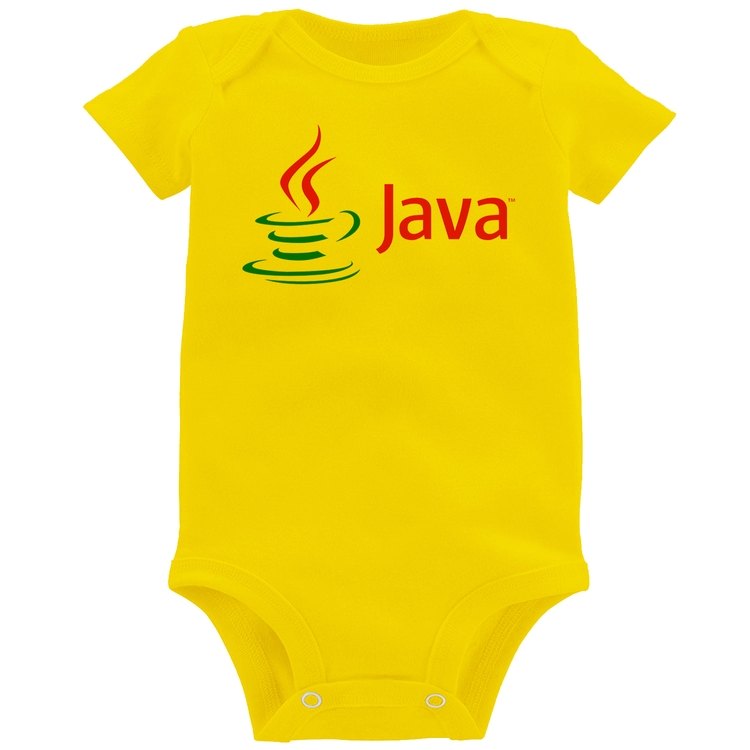 Body Bebê Java - Amarelo