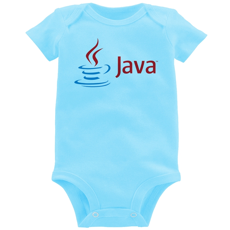 Body Bebê Java - Azul Bebê