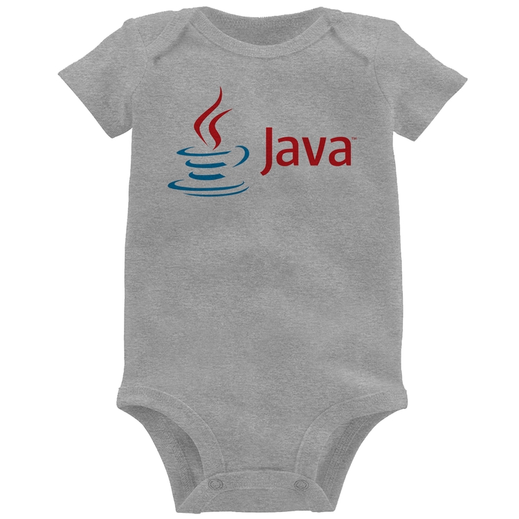 Body Bebê Java - Cinza