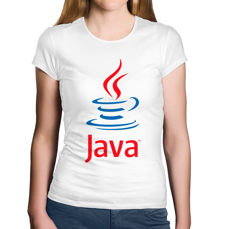 Baby Look Algodão Java Café - Branca