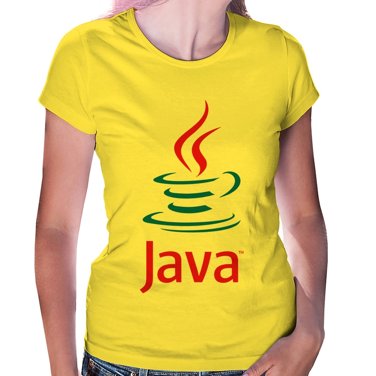 Baby Look Java Café - Amarela