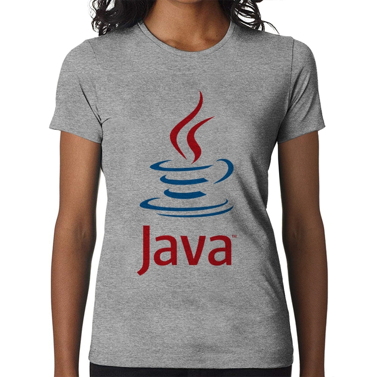 Baby Look Java Café - Cinza