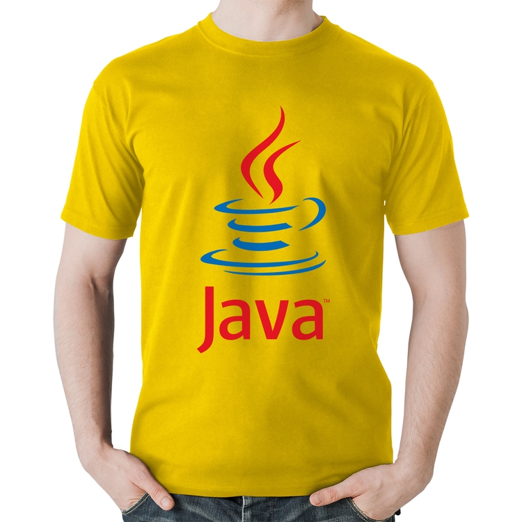 Camiseta Algodão Java Café - Amarela