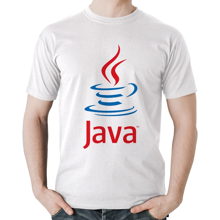 Camiseta Algodão Java Café - Branca