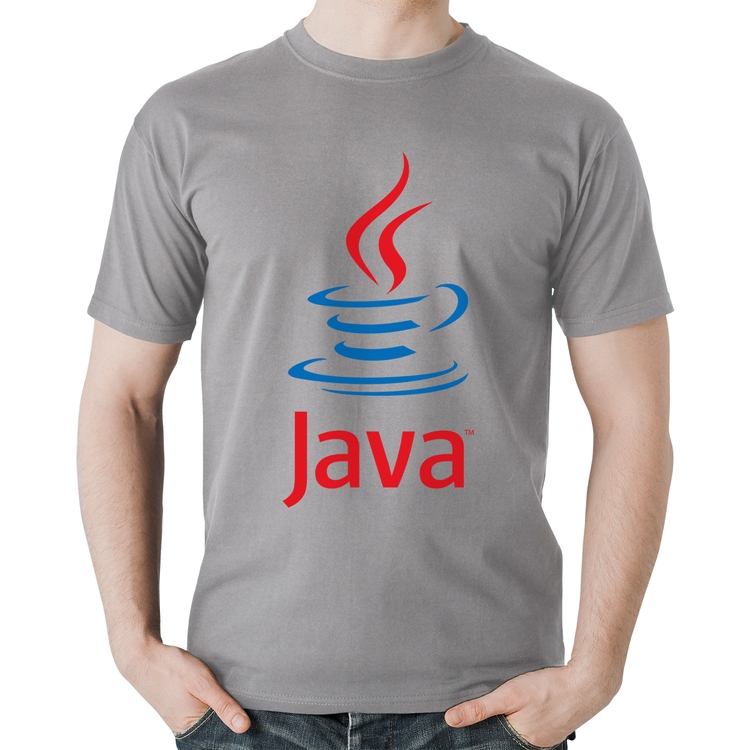 Camiseta Algodão Java Café - Cinza
