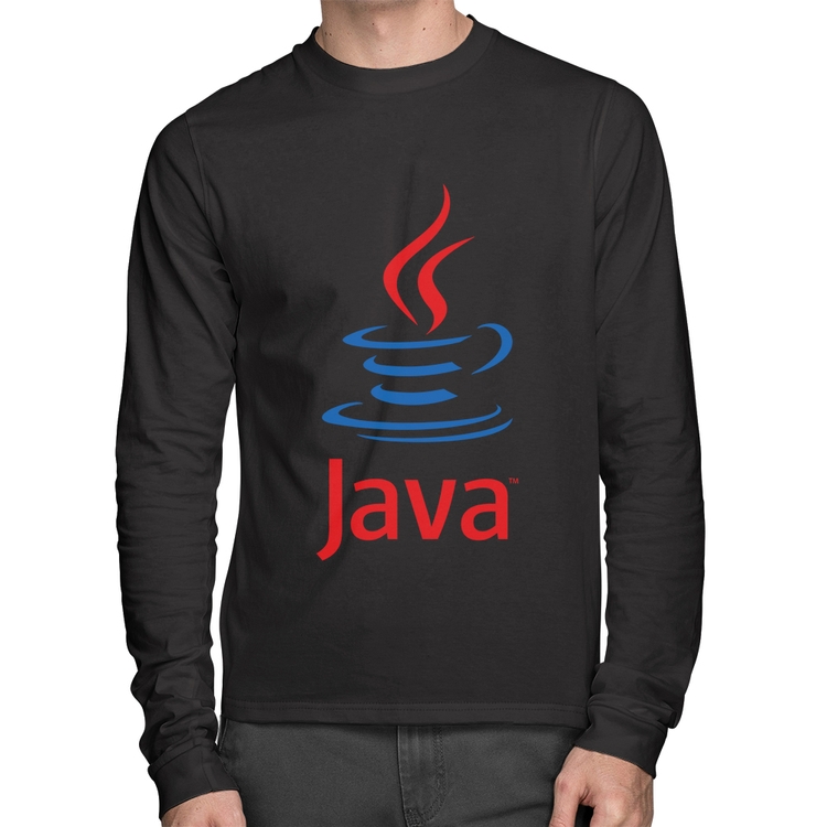 Camiseta Algodão Java Café Manga Longa