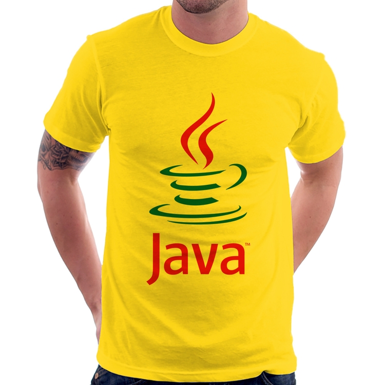Camiseta Java Café - Amarela