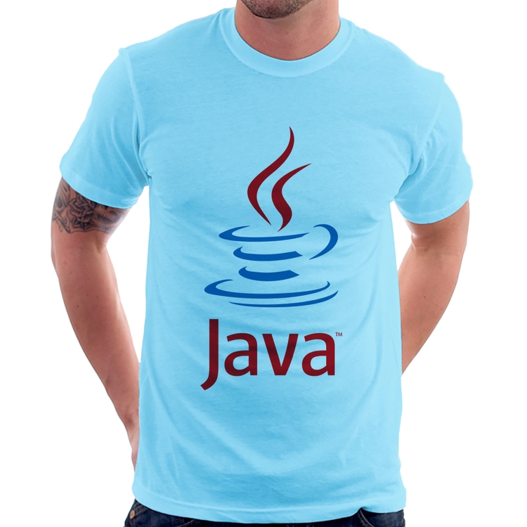 Camiseta Java Café - Azul Bebê