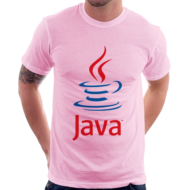 Camiseta Java Café - Rosa Bebê