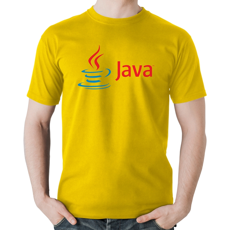 Camiseta Algodão Java - Amarela