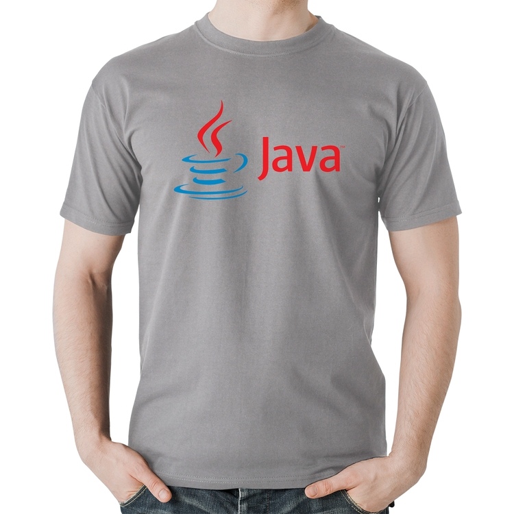 Camiseta Algodão Java - Cinza