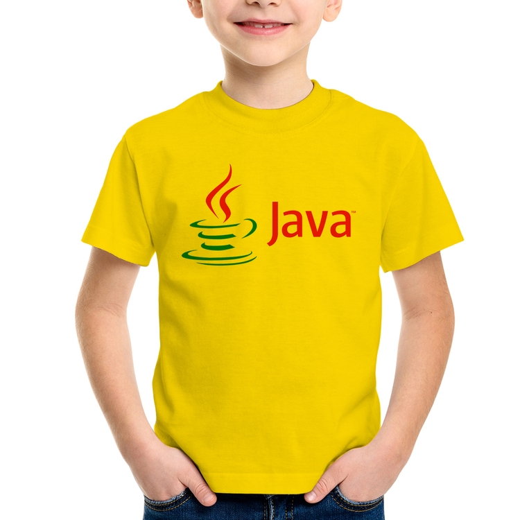 Camiseta Infantil Java - Amarela