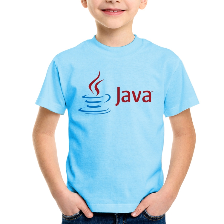 Camiseta Infantil Java - Azul Bebê