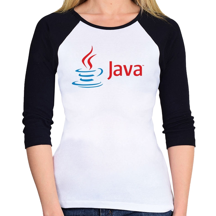 Baby Look Raglan Java Manga 3/4