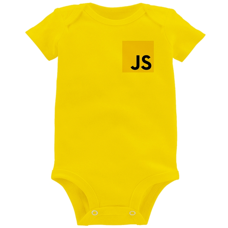 Body Bebê JavaScript - Amarelo