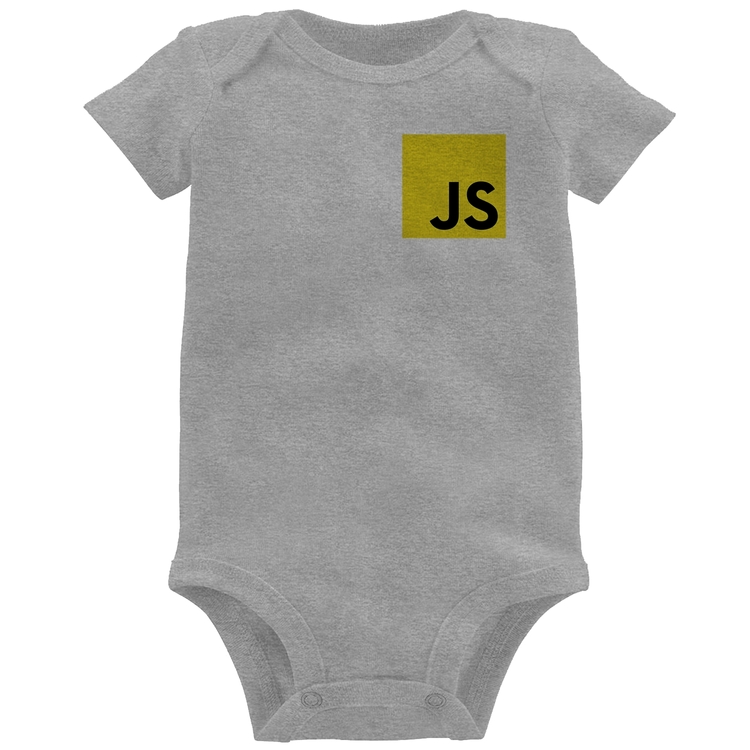 Body Bebê JavaScript - Cinza