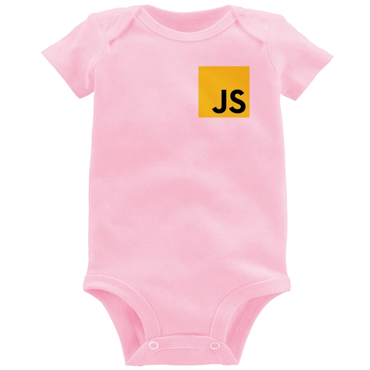 Body Bebê JavaScript - Rosa Bebê